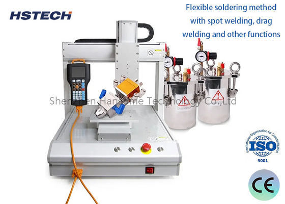 Καλή τιμή. Υψηλής ποιότητας συσκευή διανομής κόλλας LED με τέσσερις σταθμούς σε απευθείας σύνδεση