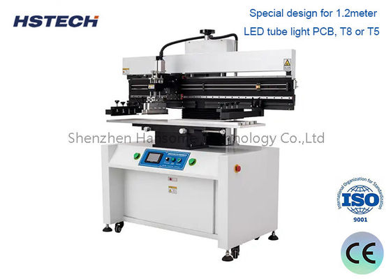 Καλή τιμή. Ημιαυτόματη μηχανή εκτύπωσης πάστες συγκόλλησης για PCB σωλήνων LED μήκους 1,2 m σε απευθείας σύνδεση