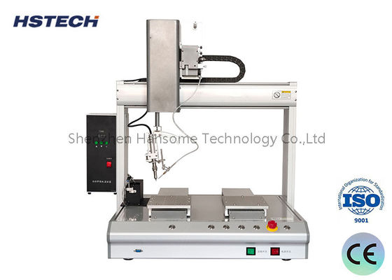 Δύο άκρες αυτόματο ρομπότ συγκόλλησης με διπλό σταθμό εργασίας