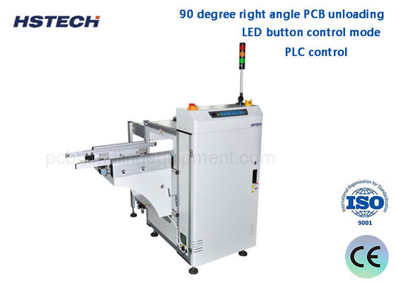 390mm πλάτος 3 περιοδικά 20M/Min 90 μοίρες LED κουμπί αυτόματο ξεφόρτωμα PCB