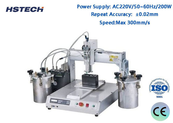 Καλή τιμή. 4 Περιστρεφόμενοι Σταθμοί Εργασίας Οθόνη Κειμένου Έλεγχος Αυτόματης Διανομέας Κόλλας Λαμπτήρων LED με Ακρίβεια Επανάληψης ±0.02mm σε απευθείας σύνδεση