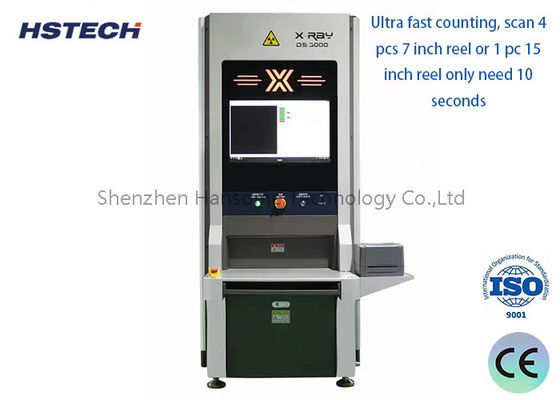 Ημιαυτόματος μη συνδεδεμένος μετρητής συστατικών SMD με σάρωση σωλήνων ακτίνων Χ για κυλίνδρους ταινίας