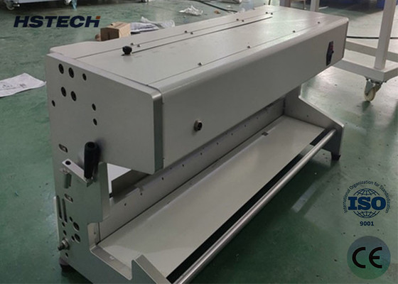 Καλή τιμή. Μηχανή διαχωρισμού PCB με κινητή λεπίδα τύπου PCB Μηχανή διαχωρισμού PCB 600mm Απόσταση ταξιδιού με ελαφρύ παραπέτασμα HS-206 σε απευθείας σύνδεση