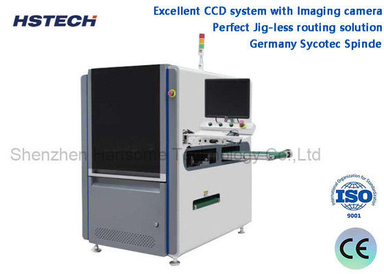 Η ESD Belt Inline PCBA Router Machine με SMEMA για σχήματα στρογγυλών και ευθείων γραμμών