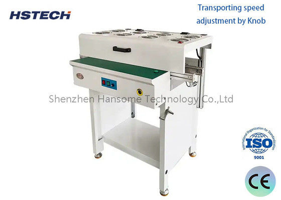 Καλή τιμή. Σιδηροδρομικό μεταφορέα επίπεδης ζώνης από ανοξείδωτο χάλυβα ESD για επεξεργασία PCB με SMEMA πρότυπο και μεταβλητό έλεγχο ταχύτητας σε απευθείας σύνδεση