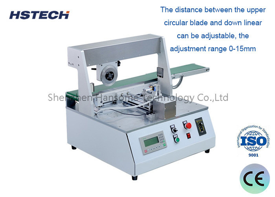 Καλή τιμή. Εξοπλισμός αποσύνδεσης PCB με V-groove 400 mm με κυκλικό σχεδιασμό λεπίδας και ρυθμιζόμενο ύψος σε απευθείας σύνδεση