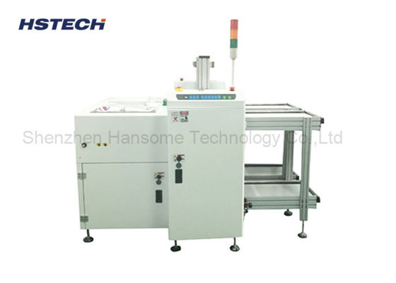 Καλή τιμή. PCL και PCB Unloader ελεγχόμενο από οθόνη αφής με επικοινωνία σήματος SMEMA και Κάθε ένα κρατά 2 περιοδικά για γραμμή παραγωγής SMT σε απευθείας σύνδεση
